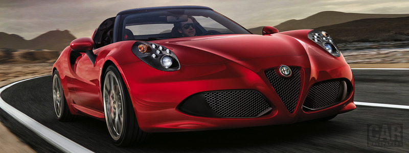 Обои автомобили Alfa Romeo 4C Spider - 2015 - Car wallpapers