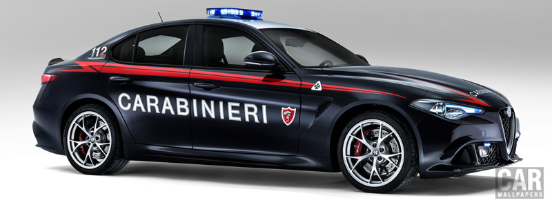 Обои автомобили Alfa Romeo Giulia Quadrifoglio Carabinieri - 2016 - Car wallpapers