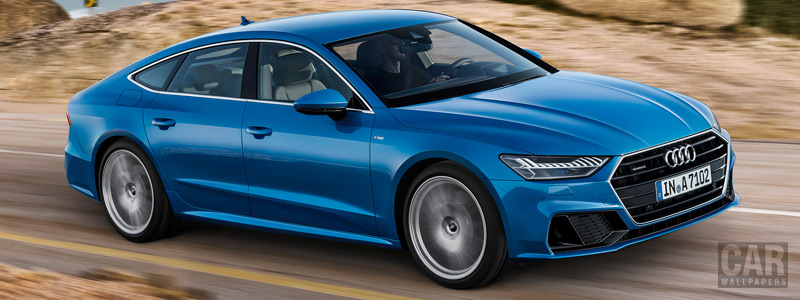 Обои автомобили Audi A7 Sportback quattro S line - 2018 - Car wallpapers