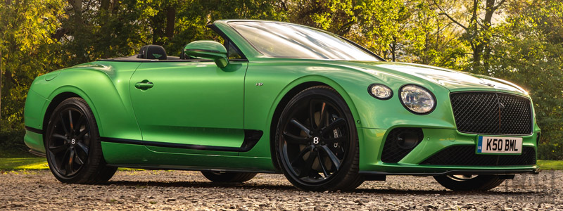 Обои автомобили Bentley Continental GT V8 Convertible (Apple Green) UK-spec - 2020 - Car wallpapers
