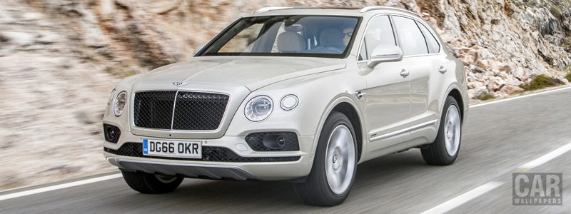 Обои автомобили Bentley Bentayga Diesel (White Sand) - 2016 - Car wallpapers