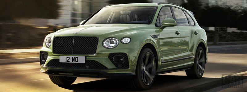 Обои автомобили Bentley Bentayga V8 (Alpine Green) - 2020 - Car wallpapers