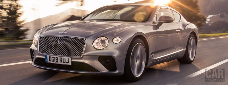 Обои автомобили Bentley Continental GT (Extreme Silver) - 2018 - Car wallpapers