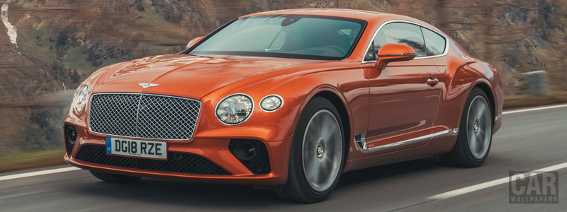 Обои автомобили Bentley Continental GT (Orange Flame) - 2018 - Car wallpapers