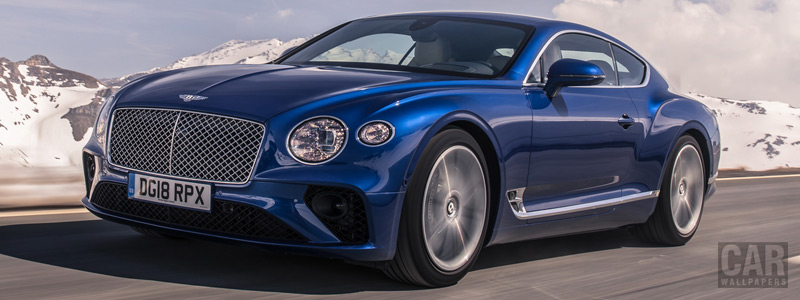 Обои автомобили Bentley Continental GT (Sequin Blue) - 2018 - Car wallpapers