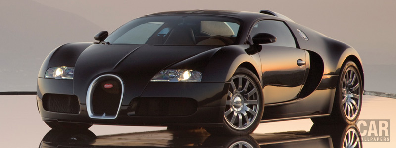 Обои автомобили Bugatti Veyron Black - 2008 - Car wallpapers
