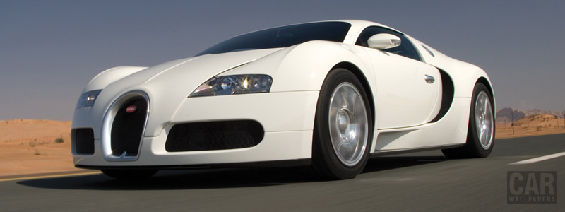 Обои автомобили Bugatti Veyron White - 2008 - Car wallpapers