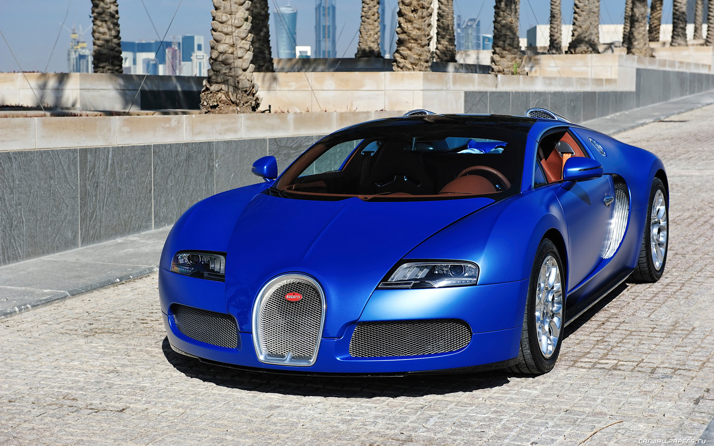 Bugatti Veyron Grand Sport Roadster авто обои 1440x900 wide.