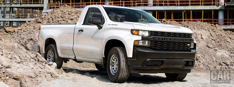 Обои автомобили Chevrolet Silverado Work Truck Regular Cab - 2018 - Car wallpapers
