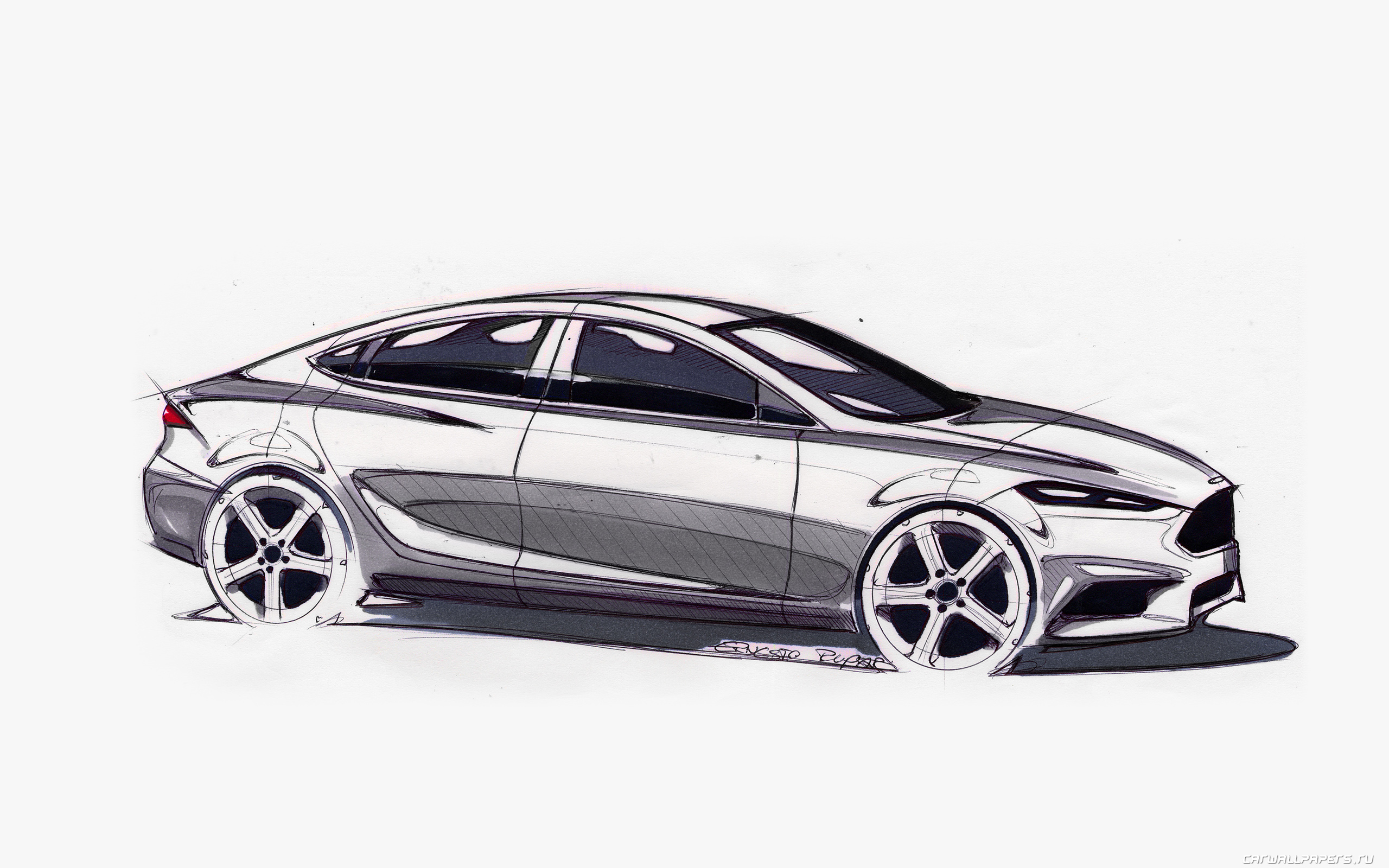 Sketch Ford Mondeo