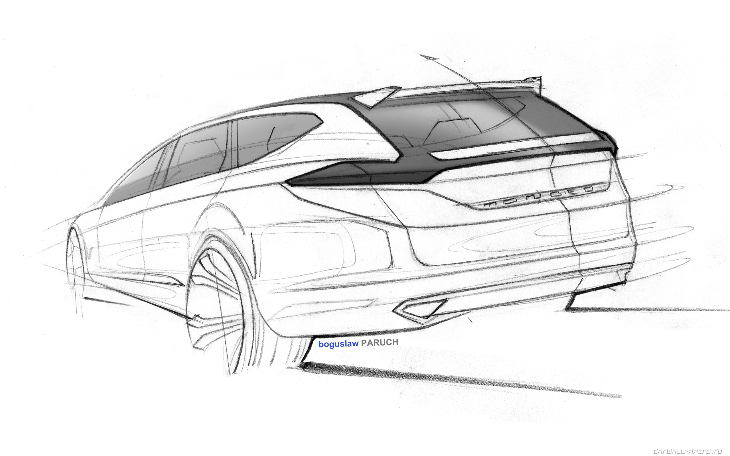 Sketch Ford Mondeo