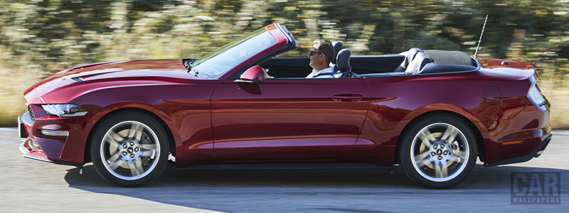 Обои автомобили Ford Mustang EcoBoost Convertible EU-spec - 2017 - Car wallpapers